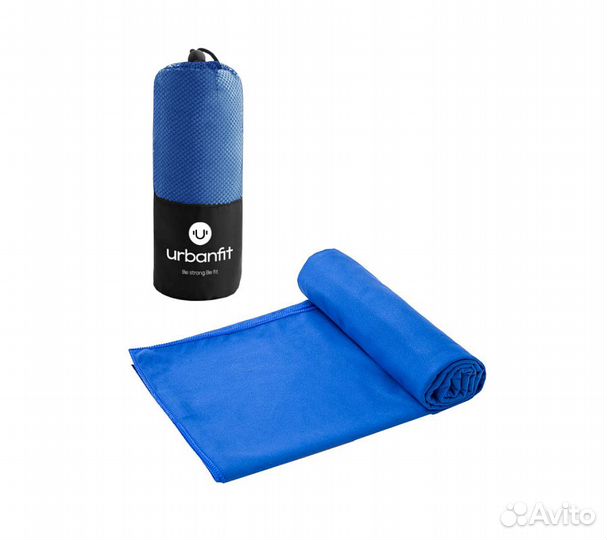 Полотенце спортивное охлаждающее Urbanfit, 50х100, микрофибра, синий