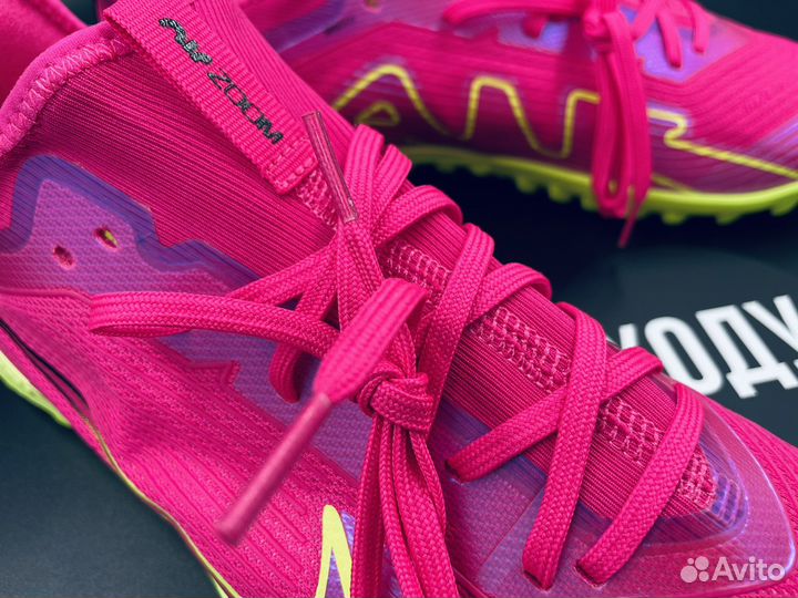 Футбольные шиповки nike air zoom pink 39-45