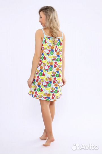 Оптом. Сорочка женская - желтый №Н-51155