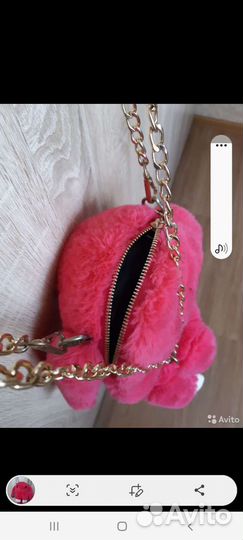 Меховой рюкзак