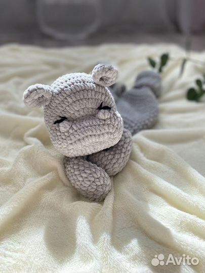 Мягкая игрушка бегемот