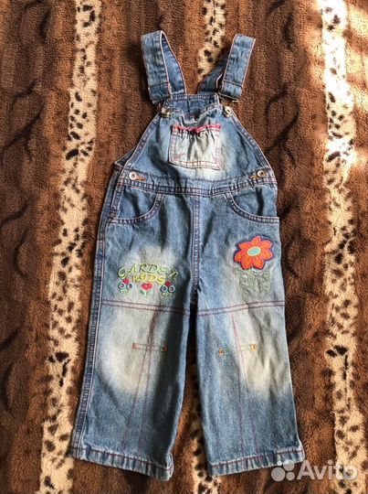 Комбинезон джинсовый для девочки 92