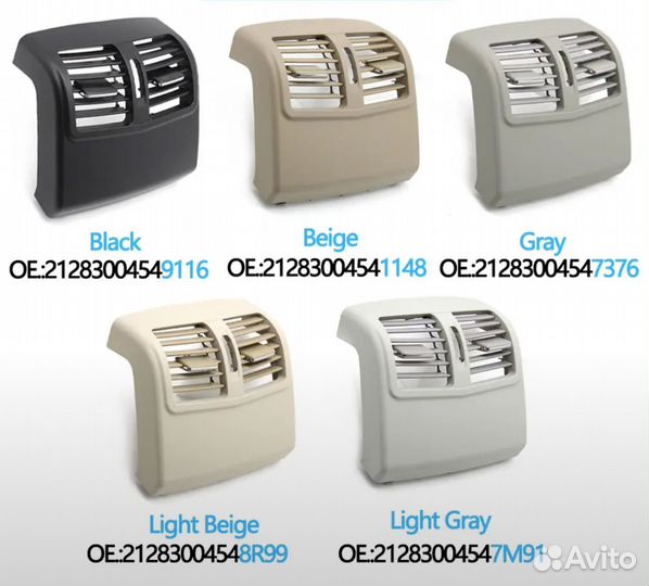 Дефлектор задний mercedes w212