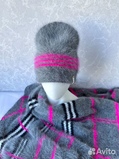 Шапка варежки косынка-бактус