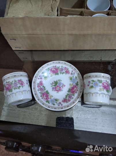 Чайный и кофейный сервизы фабричный Китай