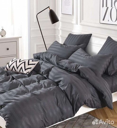 Белье постельное страйп сатин для отелей