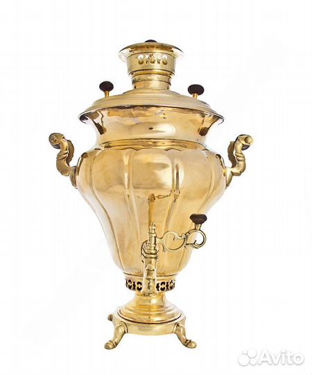 Самовар антикварный Дулей гранный 7л, угольный