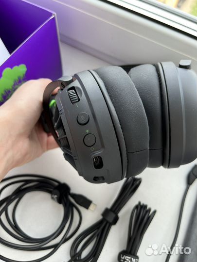 Наушники игровые с микрофоном новые