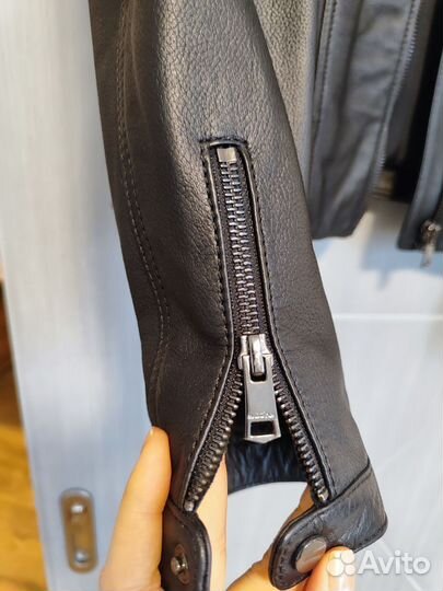 Massimo dutti кожаная куртка