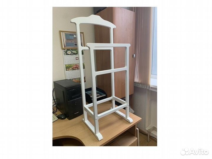 Вешалка напольная массив белый 1000х460х330 мм