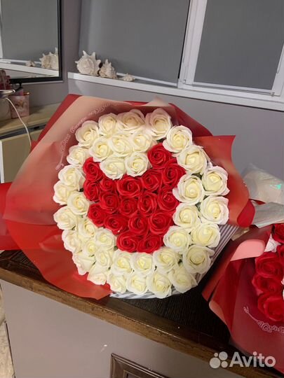 Цветы букет 53 розы