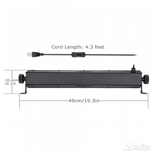 Светодиодный ультрафиолетовый светильник UV9/2 54W