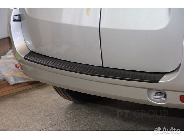 LADA Largus 2012- Накладка на задний бампер (ABS)