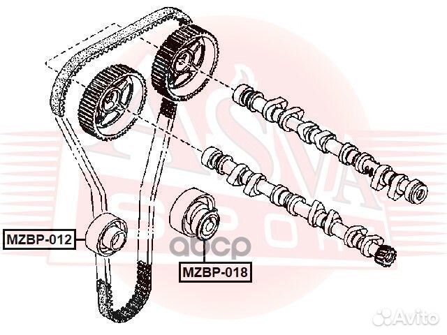 Mzbp018 asva ролик натяжной mzbp-018 asva
