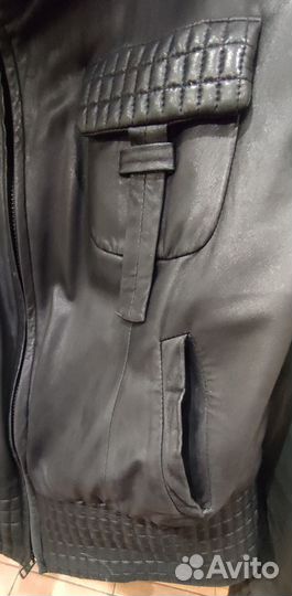 Куртка кожаная натуральная 48-50 с утеплением