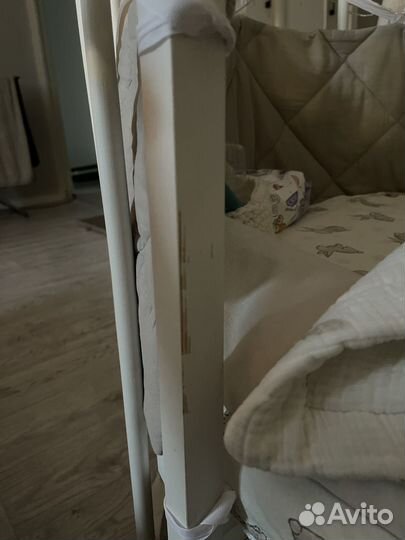 Детская кроватка трансформер круглая