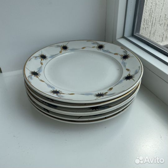 Набор тарелок Барановка фарфор СССР конец 50-х