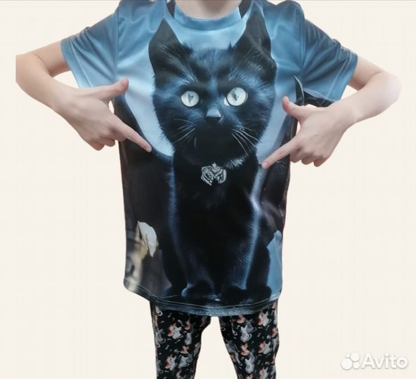 Футболка Котёнок Люцифер