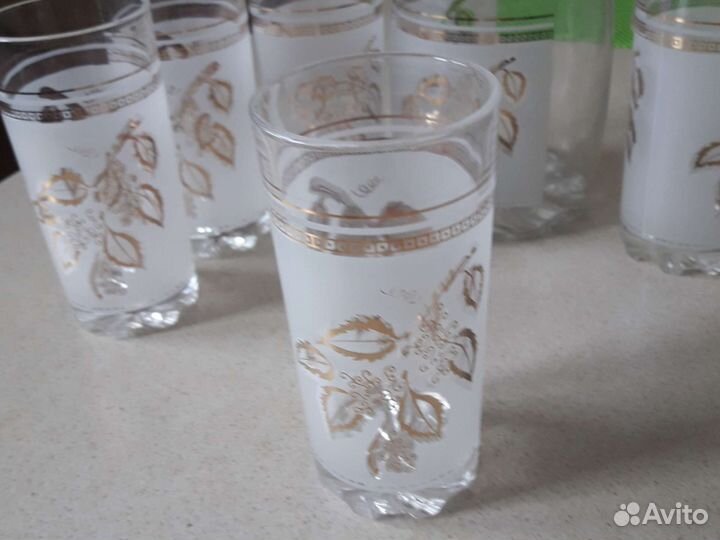 Кувшин и стаканы набор стеклянный