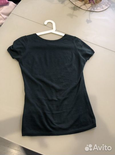 Massimo dutti футболка с добавлением кашемира