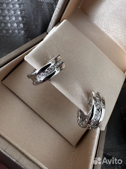 Золотые серьги bvlgari bzero1 18 карат