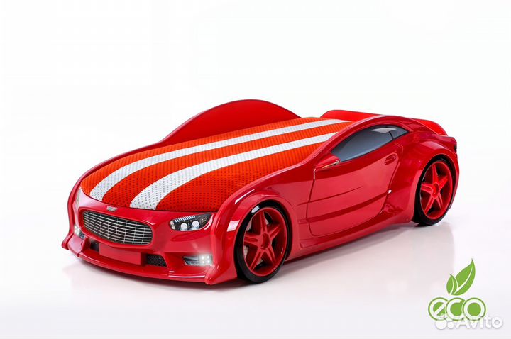 Объемная 3D кровать-машина NEO