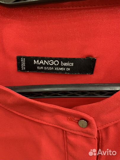Блузка красная Mango