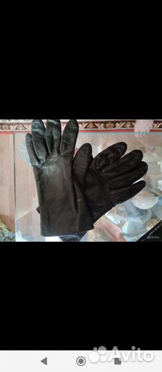 Перчатки женские кожаные 7.5 размер