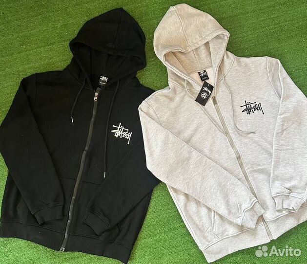 Зип худи stussy