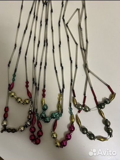 Елочные украшения. Бусы