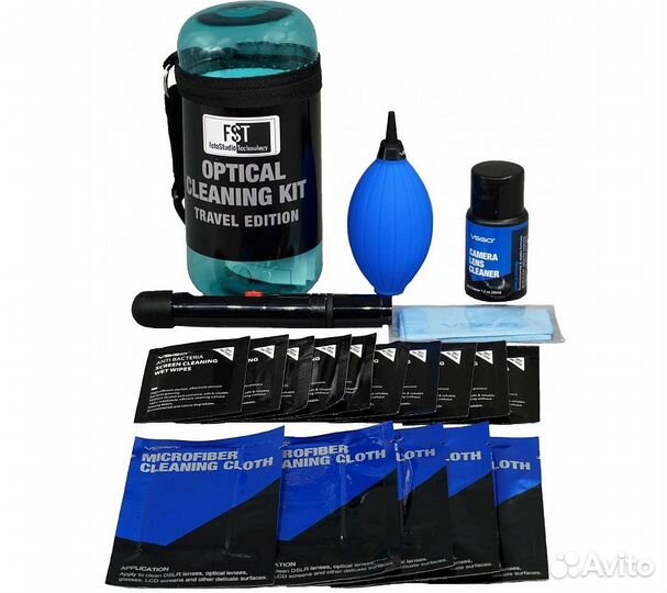Набор vsgo travelkit-03 для чистки оптики, синий