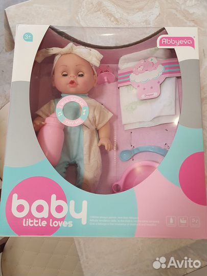 Кукла пупс abbyeva YL130-7 новый