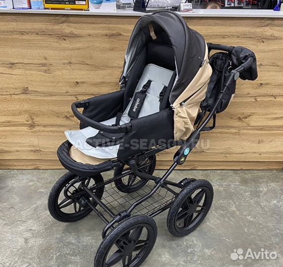 Коляска luxmom cobabe-6300L экокожа 2В1