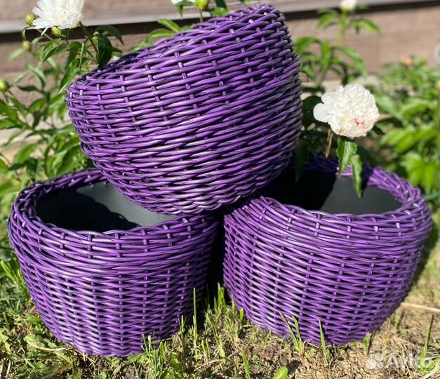 Кашпо из ротанга 12 л