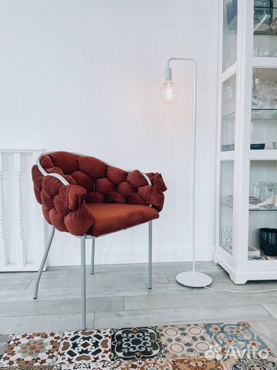 Мягкий стул Мишлен из велюра от производителя
