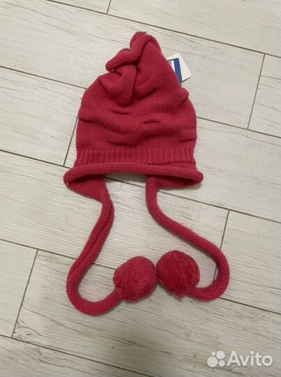 Шапка розовая новая 50-52