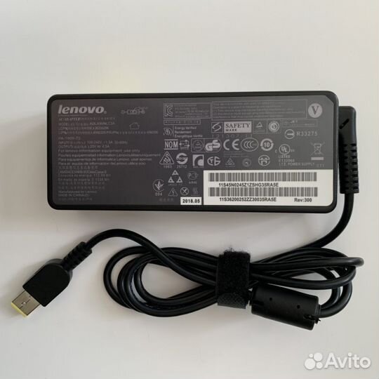 Зарядка для ноутбука Lenovo прямоугольный штекер