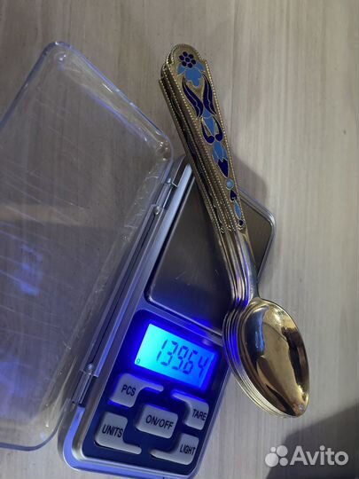 Набор серебряных чайных ложек