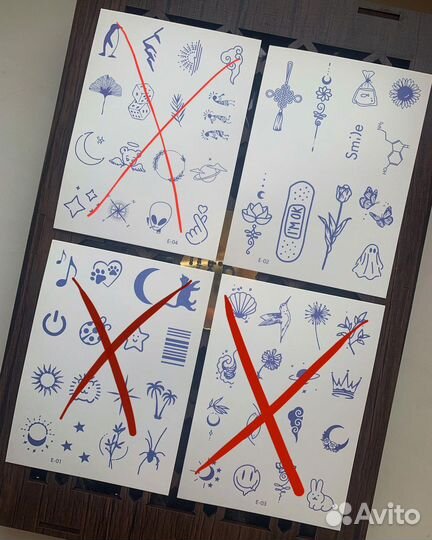 Мини татуировки(временные)