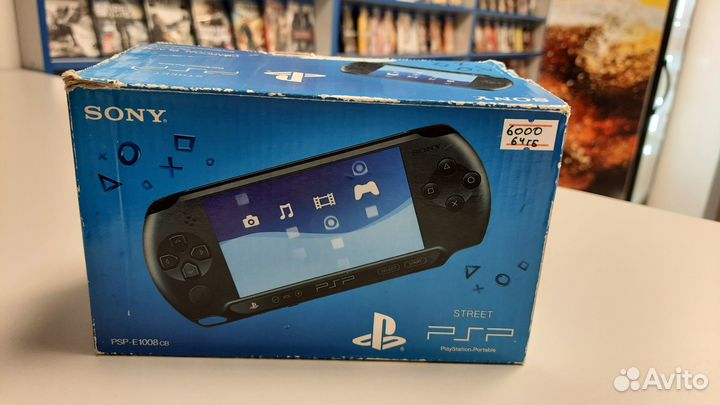 PSP Street E1000 64 GB Прошитая + 100 игр на карте