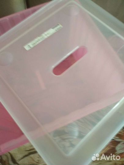 Контейнер пласт 40-40-30 колеса Икеа сотоян нового