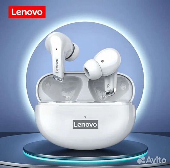 Беспроводные наушники Lenovo LP40 pro, белые