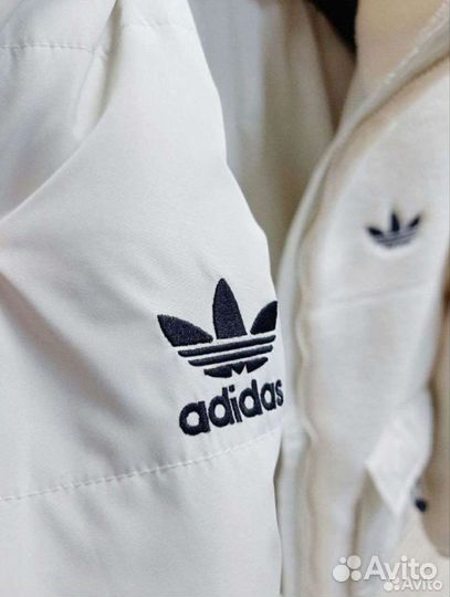 Куртка adidas двухсторонняя барашка