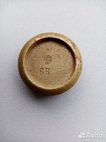 Гирька весовая латуная