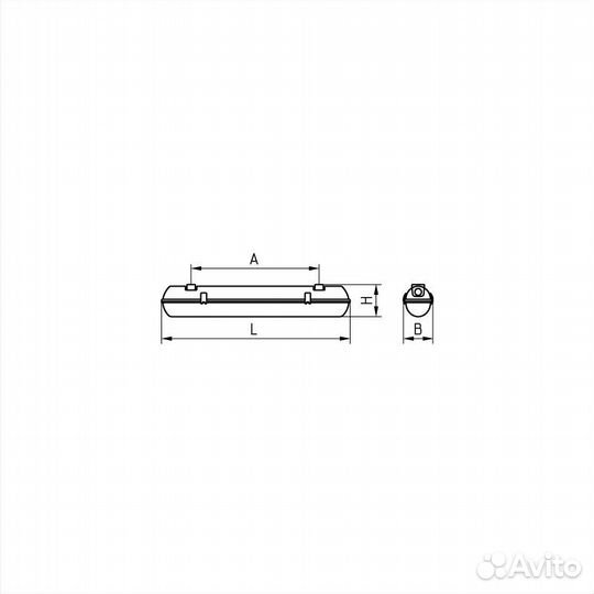 Светильник дсп44-2х11-002 Flagman LED 865