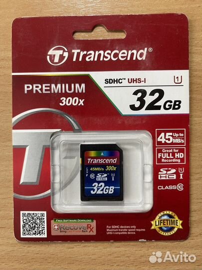 Карта памяти sdhc 32GB