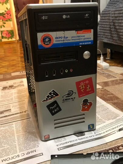 Системный блок Intel core 2 quad Radeon hd 1gb