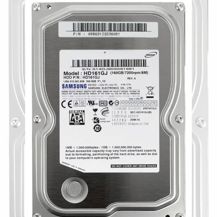 [HD161GJ] Жесткий Диск Samsung 160gb Sata3.5" Hd161gj