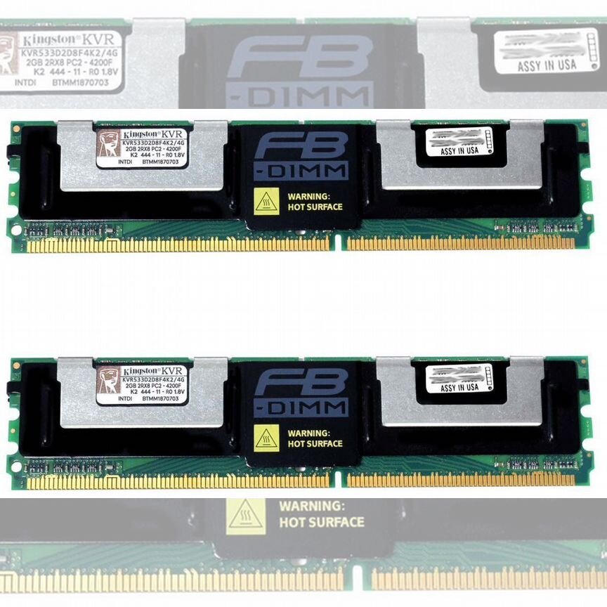 [KVR533D2D8F4K2/4G] Оперативная Память Kingston Ddr1 Kvr533d2d8f4k2/4g