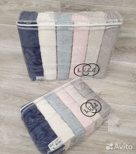 Набор полотенец банных и лицевых Турция Luzz